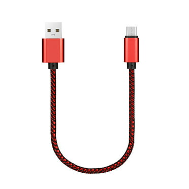 JFS Led Charging Cable Type C Charger Lead Fast Charging Cable with LED Light Compatible with Samsung/LG/Google Pixel/Oneplus/Huawei,Red,6.6ft 